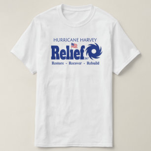 Camiseta de esfuerzo del fondo de ayuda de Harvey