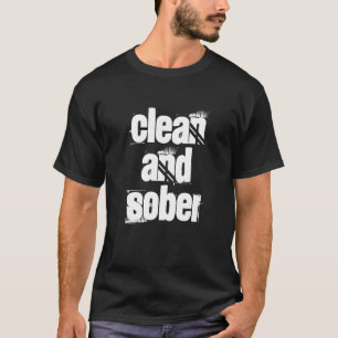 Camiseta de eslogan de sobriedad de recuperación d