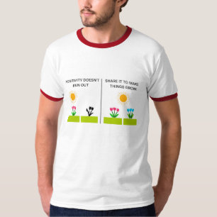 Camiseta de eslogan positivo