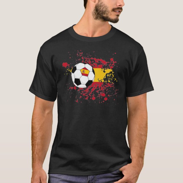 Camiseta de España negra. 01 (Anverso)
