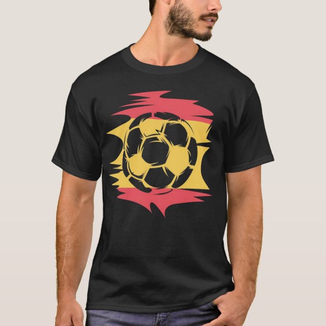 Camiseta de España negra. 03 (Anverso)