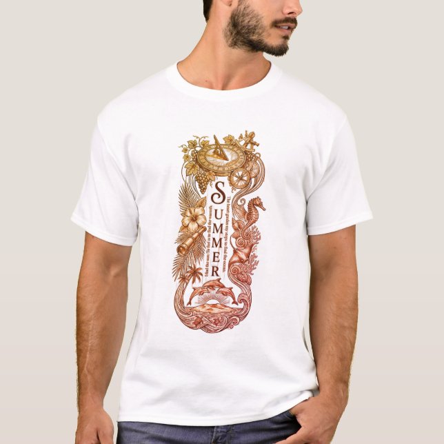 Camiseta de espantapájaros con encanto de verano v (Anverso)