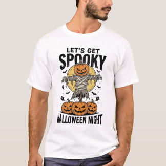 Camiseta de espantapájaros de calabaza gráfico vin