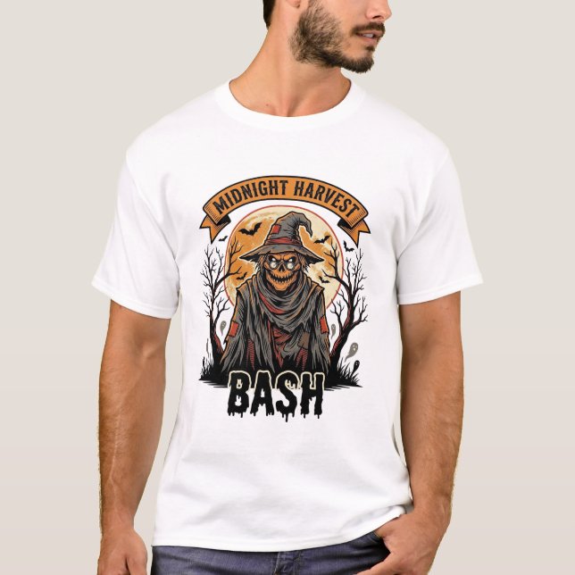 Camiseta de Espantapájaros para Halloween con Grab (Anverso)