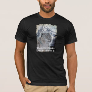 Camiseta de especies amenazadas de leopardo de la 