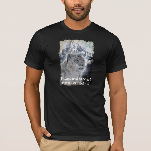 Camiseta de especies amenazadas de leopardo de la  (Anverso)