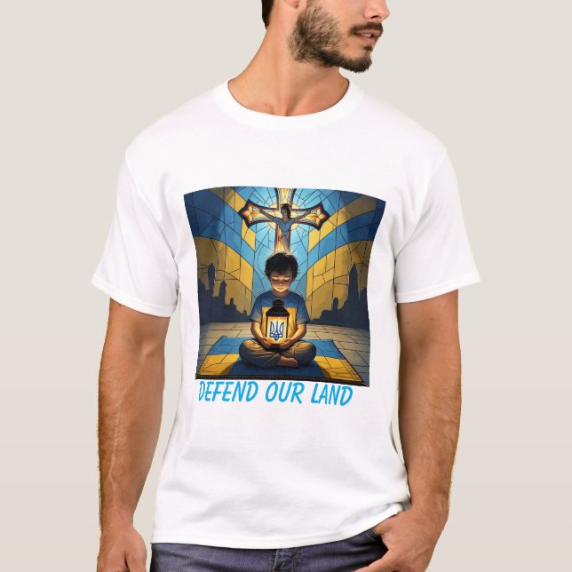 Camiseta de esperanza para los hombres con luz inf (Anverso)