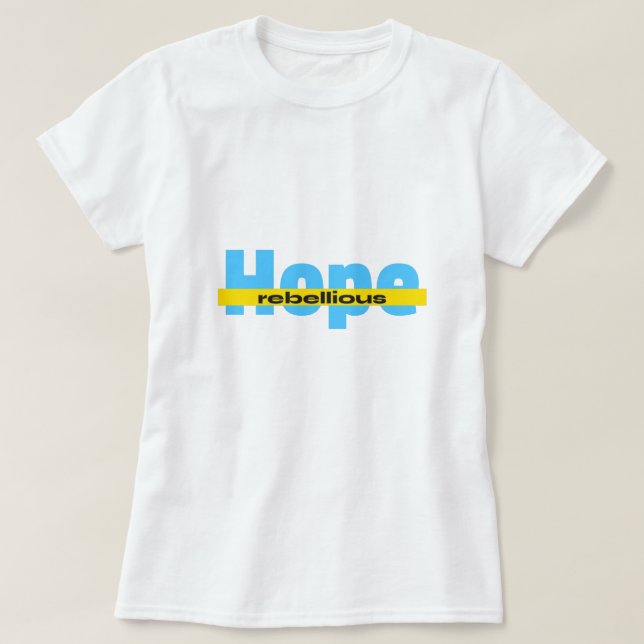 camiseta de esperanza rebelde  (Diseño del anverso)