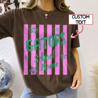 Camiseta de espíritu con mascota retro personaliza
