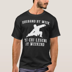 Camiseta De esposo devoto a leyenda tai-chi: fin de semana
