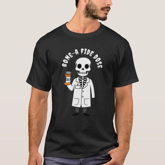 Camiseta de esqueleto de dosis única personalizada (Anverso)