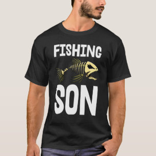 Camiseta de Esqueleto de Hijo Pescador Dientes Afi