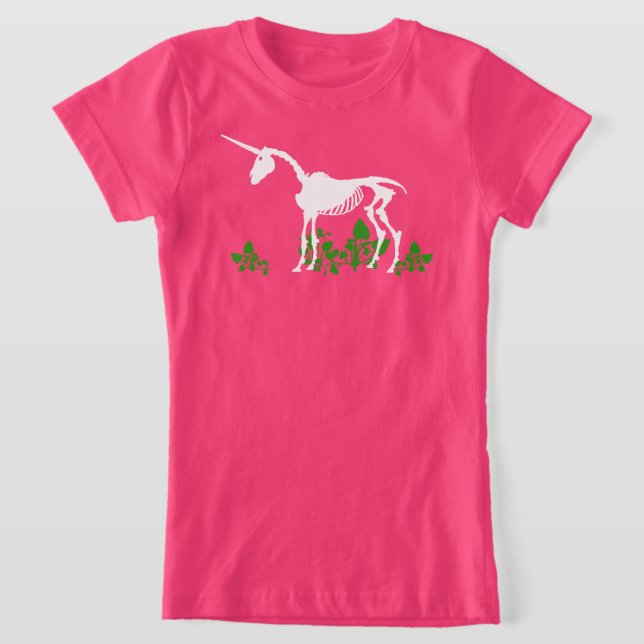 Camiseta De Esqueleto De Unicorn (Distribución)
