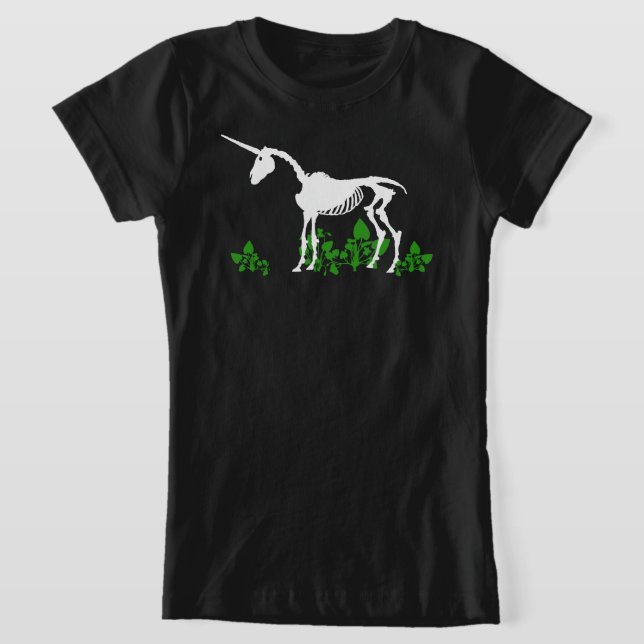 Camiseta De Esqueleto De Unicorn (Distribución)