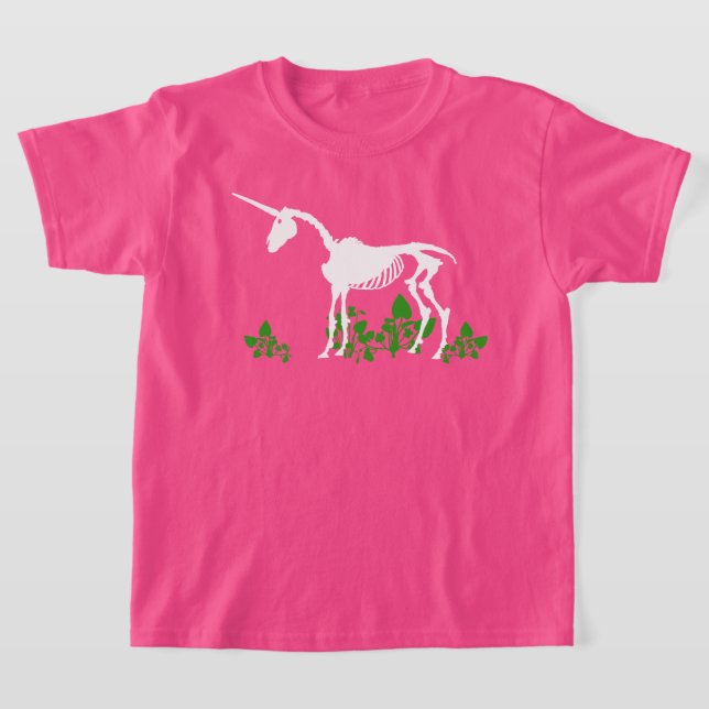 Camiseta De Esqueleto De Unicorn (Distribución)
