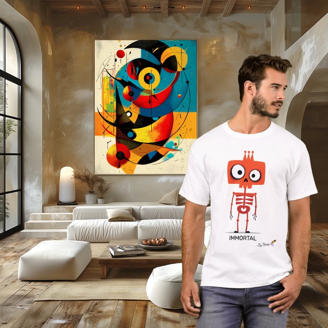 Camiseta de esqueleto naranja IMMORTAL - By Design (Subido por el creador)