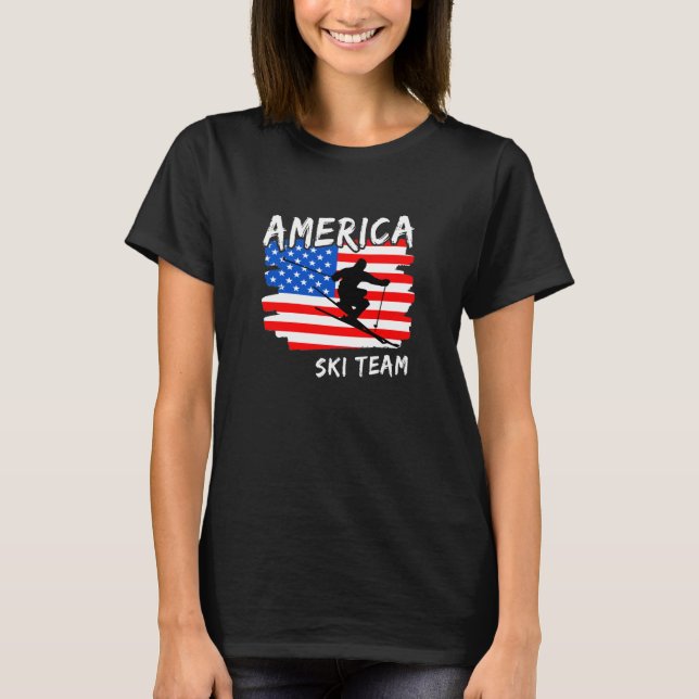 Camiseta de esquí de Estados Unidos (Anverso)