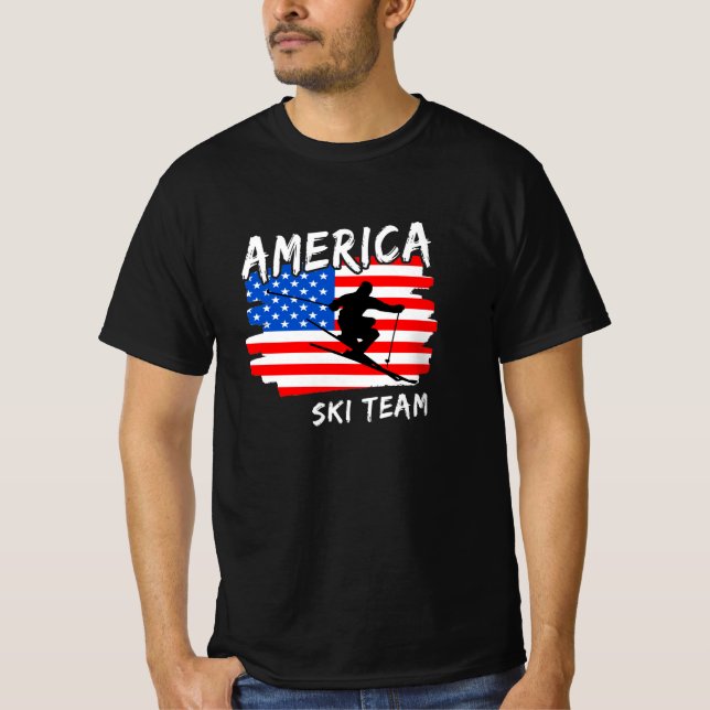 Camiseta de esquí de Estados Unidos (Anverso)