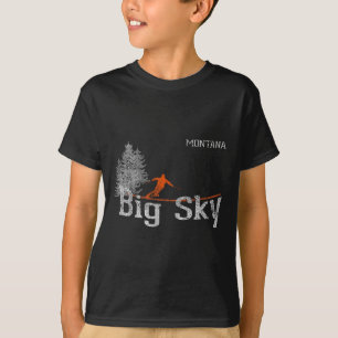 Camiseta de esquí de estilo años 80 Big Sky Montan