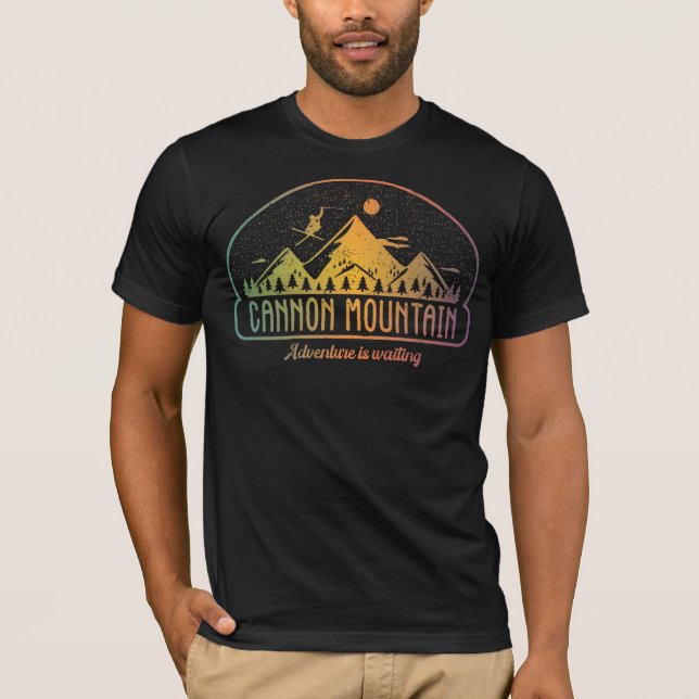 Camiseta De Esquí De Montaña Retro Cannon (Anverso)