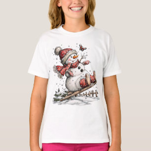 Camiseta De Esquí En La Nieve