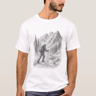 Camiseta de esquí por la montaña