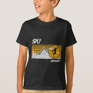Camiseta de esquí retro de Zermatt Suiza
