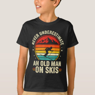 Camiseta de esquí vintage no subestimes a un ancia