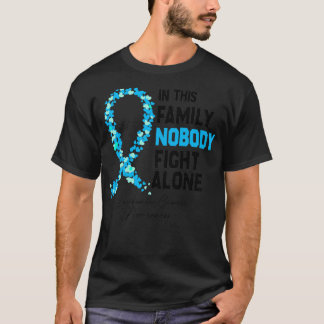 Camiseta de esta familia nadie lucha solo Cáncer de leucemi