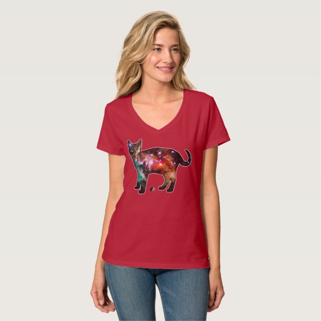 Camiseta de Estallido de Estrellas en Espacio para (Anverso completo)
