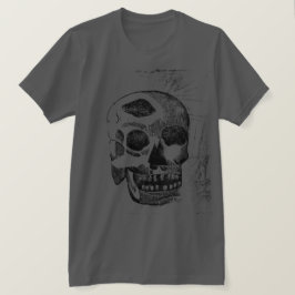 Camiseta de estampado de bloque de madera de calav