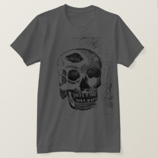 Camiseta de estampado de bloque de madera de calav
