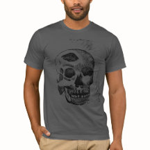 Camiseta de estampado de bloque de madera de calav