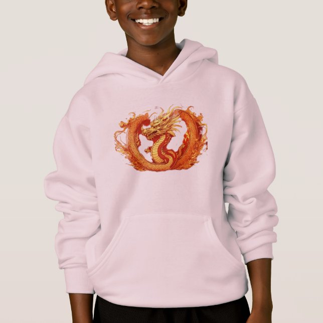 Camiseta de estampado de mezcla roja y dorada: Uni (Anverso)