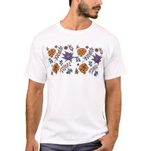 Camiseta de estampado floral