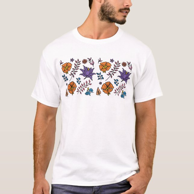 Camiseta de estampado floral (Anverso)