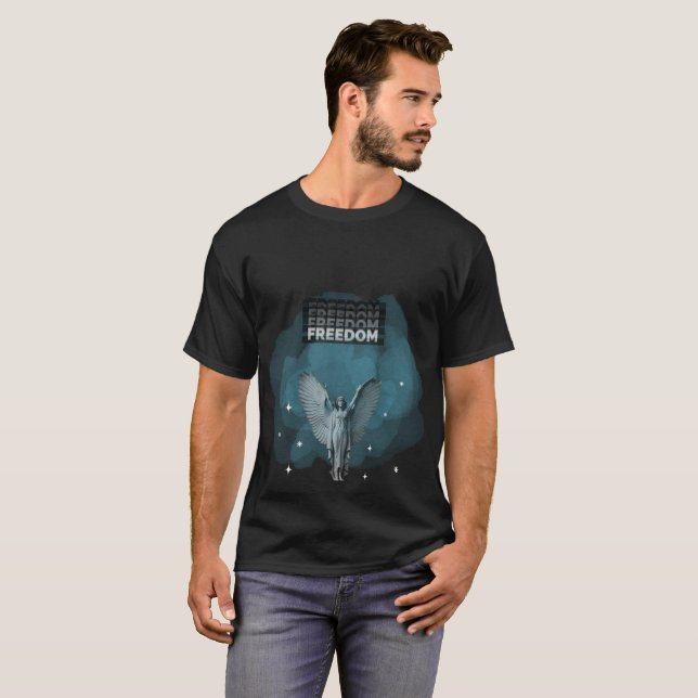 Camiseta de estatua alada de la libertad - Arti In (Anverso completo)