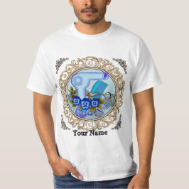 Camiseta de Esteticista Fancy Blue Pansy