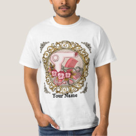 Camiseta de Esteticista Fancy Pink Pansy