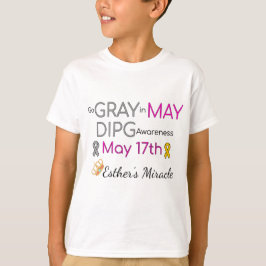 Camiseta de Esther para niños milagros - Gris en m