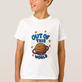 Camiseta de estilo bordado Fuera de este mundo