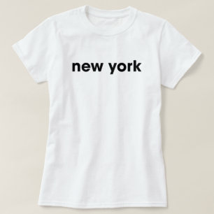 Camiseta de estilo callejero femenino de Nueva Yor