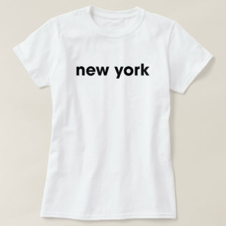 Camiseta de estilo callejero femenino de Nueva Yor