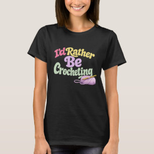 Camiseta de estilo crochet retro