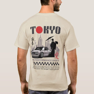 Camiseta de estilo de calle de Tokio