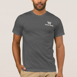 Camiseta de estilo de vida con logotipo blanco des