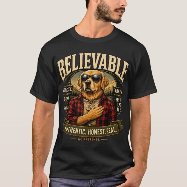 Camiseta de estilo de vida divertida y creíble (Anverso)