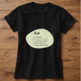 Camiseta de estilo diccionario de arte personaliza