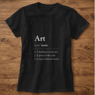 Camiseta de estilo diccionario de arte personaliza