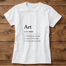 Camiseta de estilo diccionario de arte personaliza